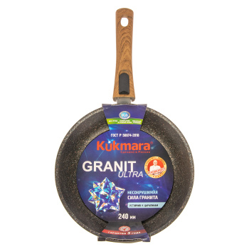 Сковорода алюм. а/приг.литая Kukmara "Granit ultra" original d24см Съемн.руч. сго242а (Кукмор) *1/4 Сковорода алюм. а/приг.литая Kukmara "Granit ultra" original d24см Съемн.руч. сго242а (Кукмор) *1/4