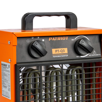 Пушка тепловая электрическая  3кВт 230м3/ч S-30м2 ТЭН 220В PT-Q 3 PATRIOT *1/6