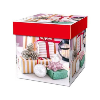 Коробка подарочная "Время подарков!" 22х22х22 см