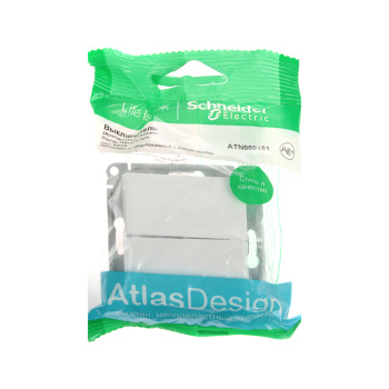 Механизм выключателя "ATLAS DESIGN" 2-кл. белый (сх.5) 10АХ SchE ATN000151 *1/20