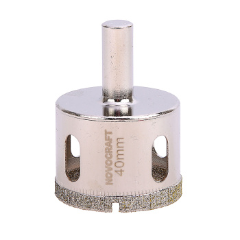 Коронка по стеклу/керамика  40мм алмазная (KAC040056301) Novocraft  *1/25