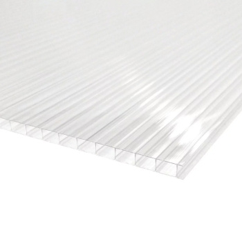 Поликарбонат 4 мм сотовый Главный агроном, 2.1х6 м, 0.47 кг/м², прозрачный