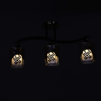 Люстра Verner Lighting A3944/3, 40 Вт, Е27, 3 лампы, черный/золото Люстра Verner Lighting A3944/3, 40 Вт, Е27, 3 лампы, черный/золото