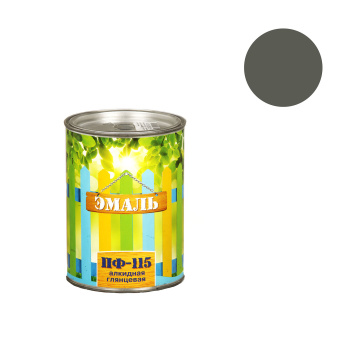 Эмаль алкидная 0.7 кг Первая Цена ПФ-115, серая