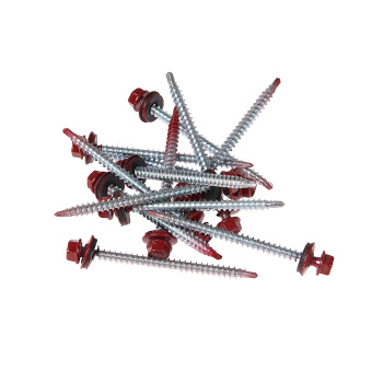 Саморезы кровельные BROZEX коробка 4,8*70 (50шт) RAL 3011 красн-корич *6