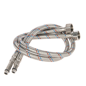 Шланг соединительный к смесителю 50 см нерж.сталь VALFEX М10*18-1/2" уп.2шт *1/75