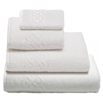 Полотенце махровое 30*70см Plait цв.101 белый ПЛ-2701-01933 *10/60