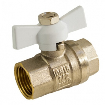 Кран шаровый 1/2" (Ø15) М/М бабочка STI (3449) *1/18/180