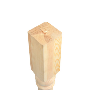 Заходный столб 8х8х110 см Арелан, точеный, тип 3, сосна, сорт экстра