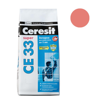 Затирка для швов Церезит CE 33, 2 кг, розовый