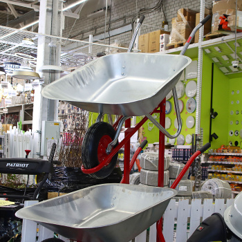 Тачка садовая одноколесная AGROBIO, 70 кг, 85 л Тачка садовая одноколесная AGROBIO, 70 кг, 85 л