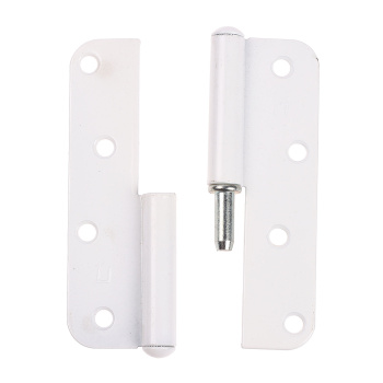 Петля накладная полимер.110мм белая ПРАВАЯ СКОБИС *50