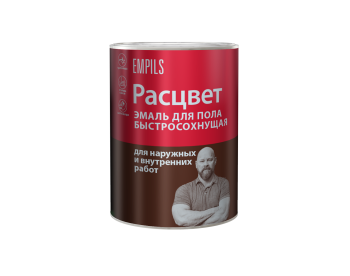 Эмаль алкидно-уретановая 2.7 кг для пола Расцвет, красно-коричневая, быстросохнущая