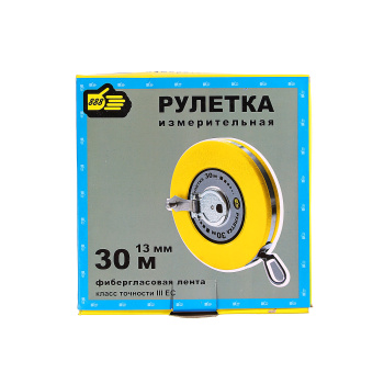 Рулетка 30м х13мм пластик. корпус фиберглассовая лента арт.3017230 888 *1 Рулетка 30м х13мм пластик. корпус фиберглассовая лента арт.3017230 888 *1