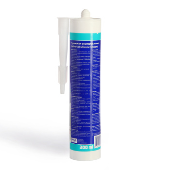 Герметик универсальный 300 мл KRASS, силиконовый, белый