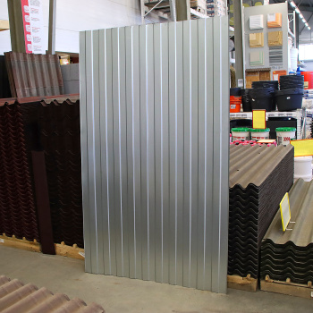 Профнастил С-8, 1200х2000 мм, 0.45 мм, 2.4 м², оцинкованный Профнастил С-8, 1200х2000 мм, 0.45 мм, 2.4 м², оцинкованный