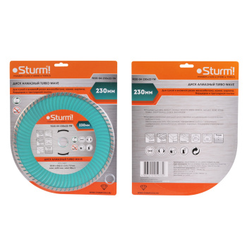 Диск алмазный 230*22,23*2,4мм турбо по железобетону (9020-04-230x22-ТW) Sturm *1/20/40 Диск алмазный 230*22,23*2,4мм турбо по железобетону (9020-04-230x22-ТW) Sturm *1/20/40
